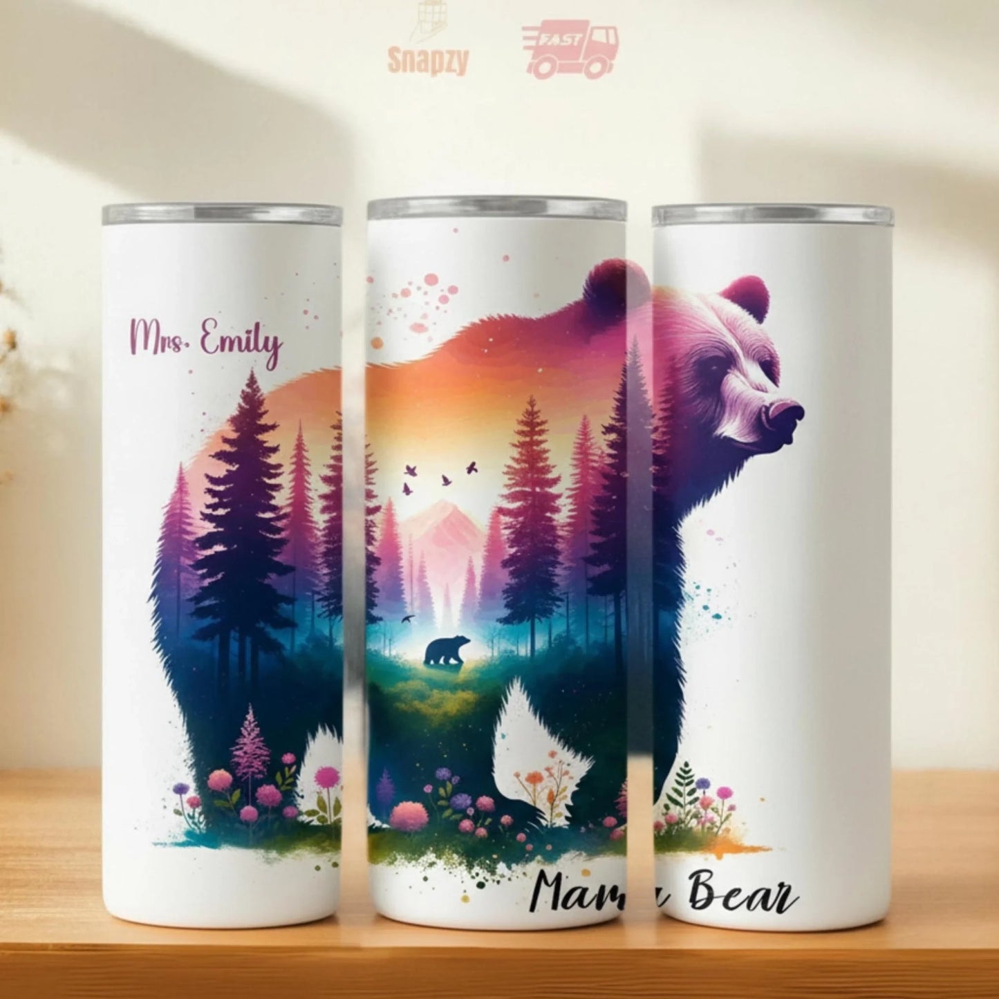 Personalized 20oz skinny tumbler – Personalized | hero view | custom name available, dishwasher safe, double-wall stainl