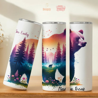 Personalized 20oz skinny tumbler – Personalized | personalization example | custom name available, dishwasher safe, doub