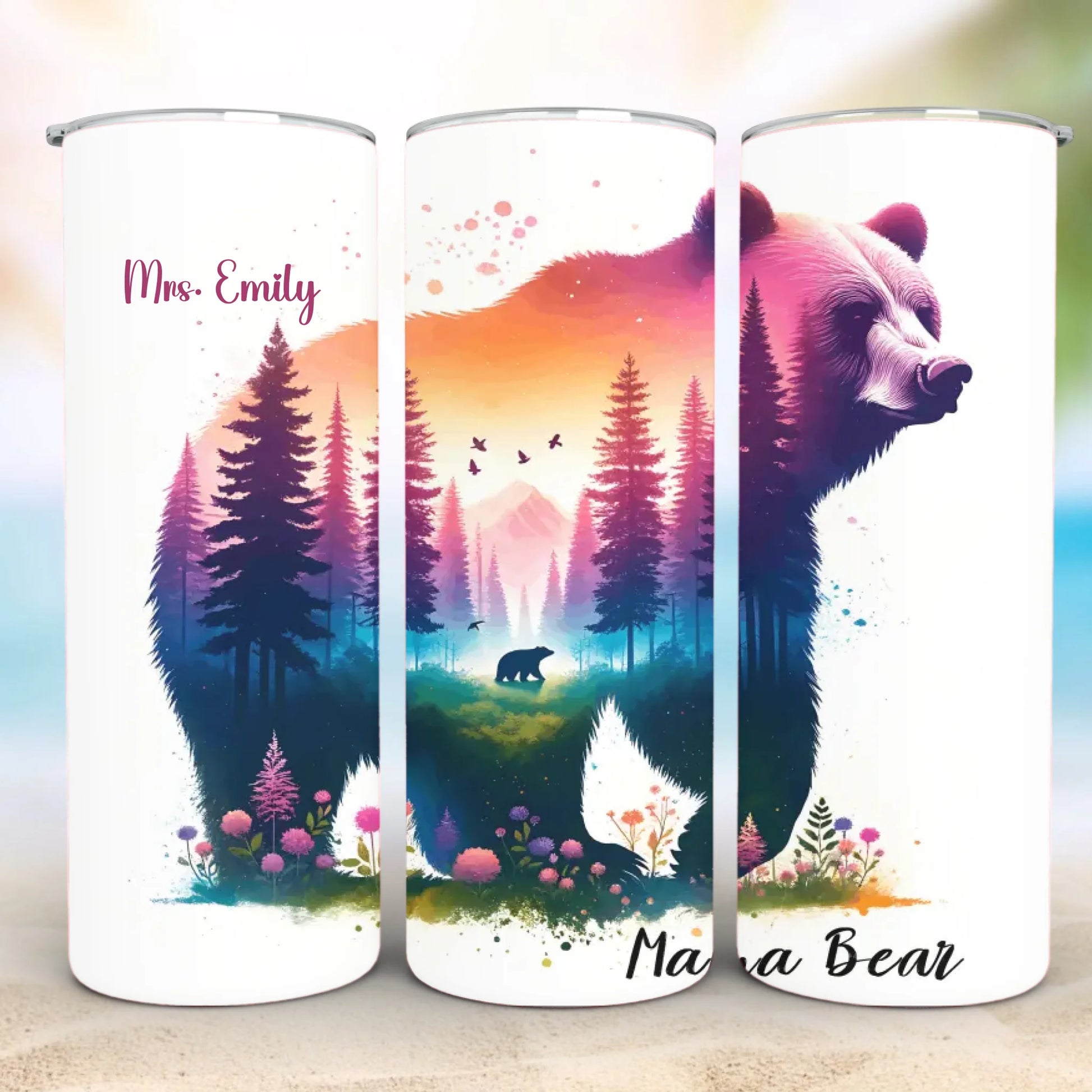 Personalized 20oz skinny tumbler – Personalized | detail view | custom name available, dishwasher safe, double-wall stai