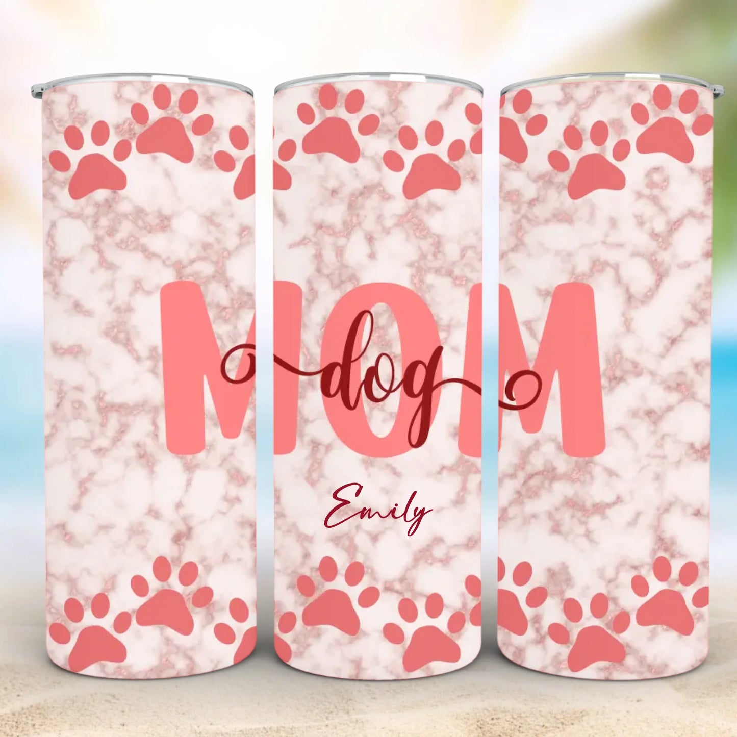 Personalized 20oz skinny tumbler – Personalized | detail view | custom name available, dishwasher safe, double-wall stai
