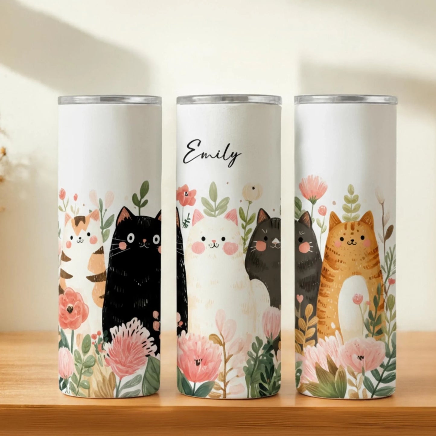 Personalized 20oz skinny tumbler – Personalized | hero view | custom name available, dishwasher safe, double-wall stainl