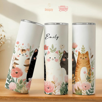 Personalized 20oz skinny tumbler – Personalized | personalization example | custom name available, dishwasher safe, doub