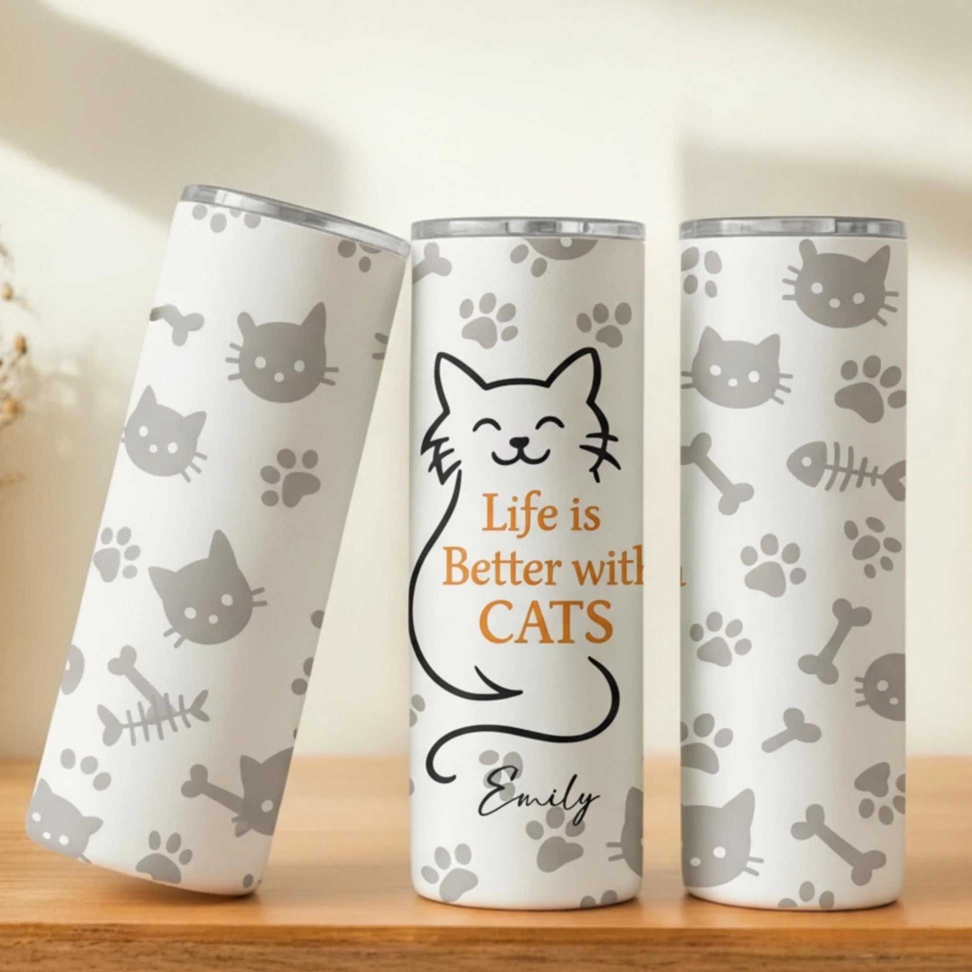 Personalized 20oz skinny tumbler – Personalized | personalization example | custom name available, dishwasher safe, doub