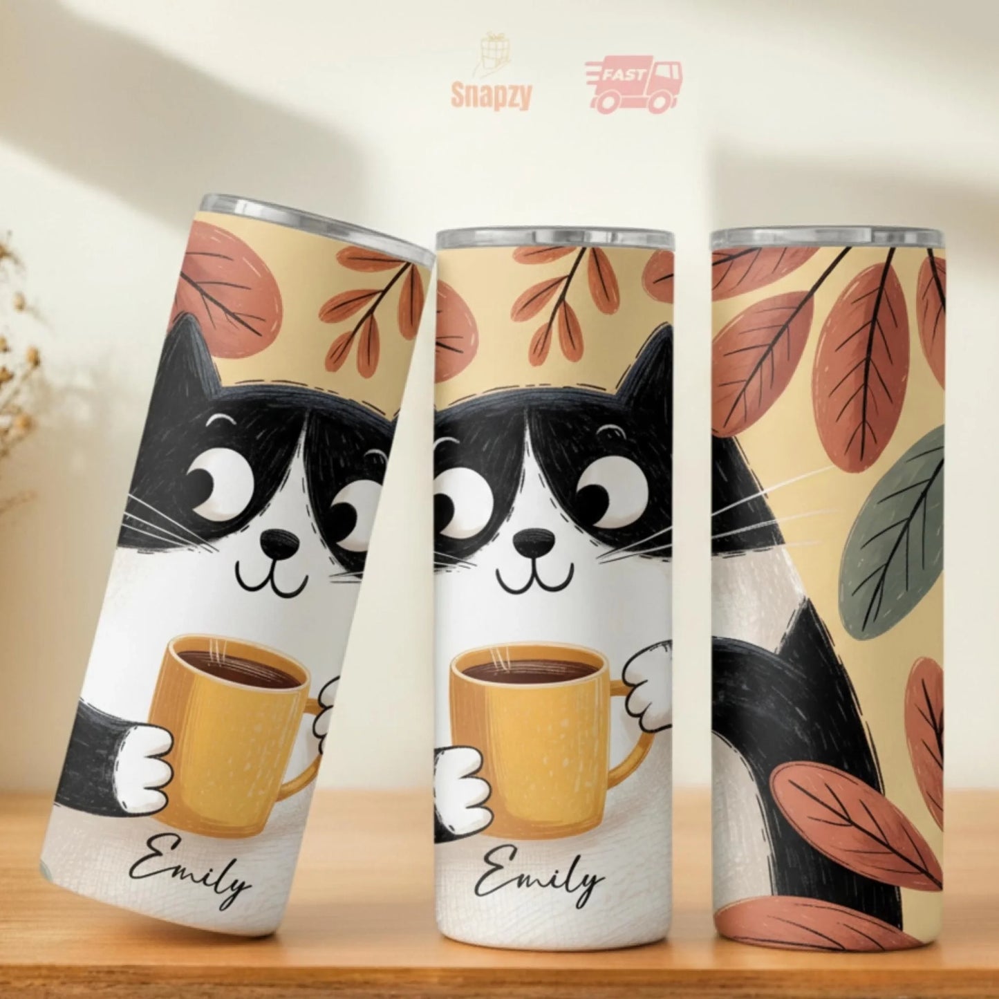 Personalized 20oz skinny tumbler – Personalized | personalization example | custom name available, dishwasher safe, doub