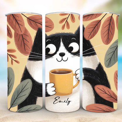 Personalized 20oz skinny tumbler – Personalized | detail view | custom name available, dishwasher safe, double-wall stai