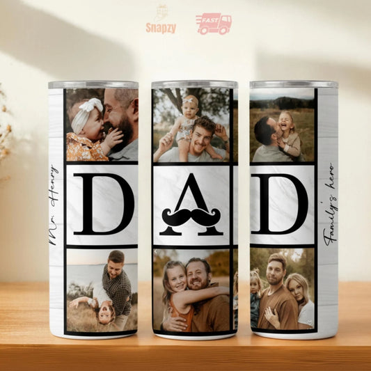 Personalized 20oz skinny tumbler – Personalized | hero view | custom name available, dishwasher safe, double-wall stainl