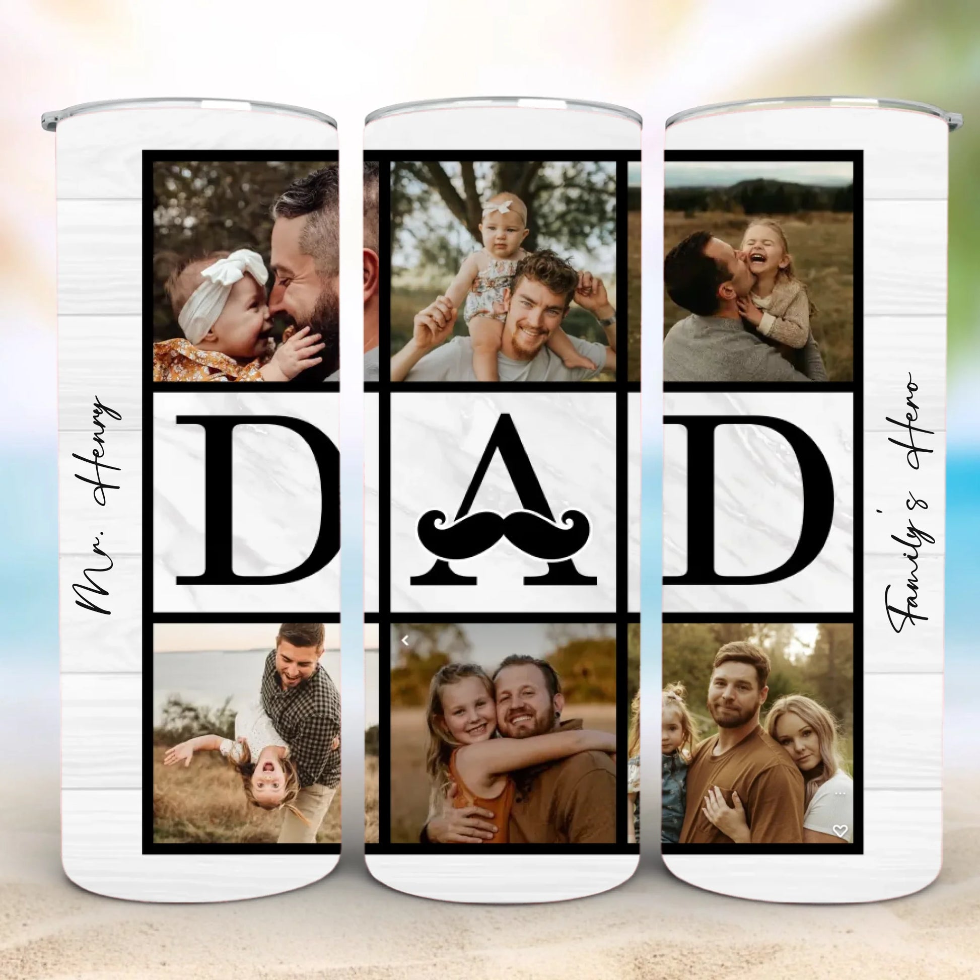 Personalized 20oz skinny tumbler – Personalized | detail view | custom name available, dishwasher safe, double-wall stai