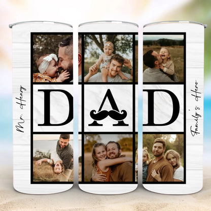 Personalized 20oz skinny tumbler – Personalized | detail view | custom name available, dishwasher safe, double-wall stai