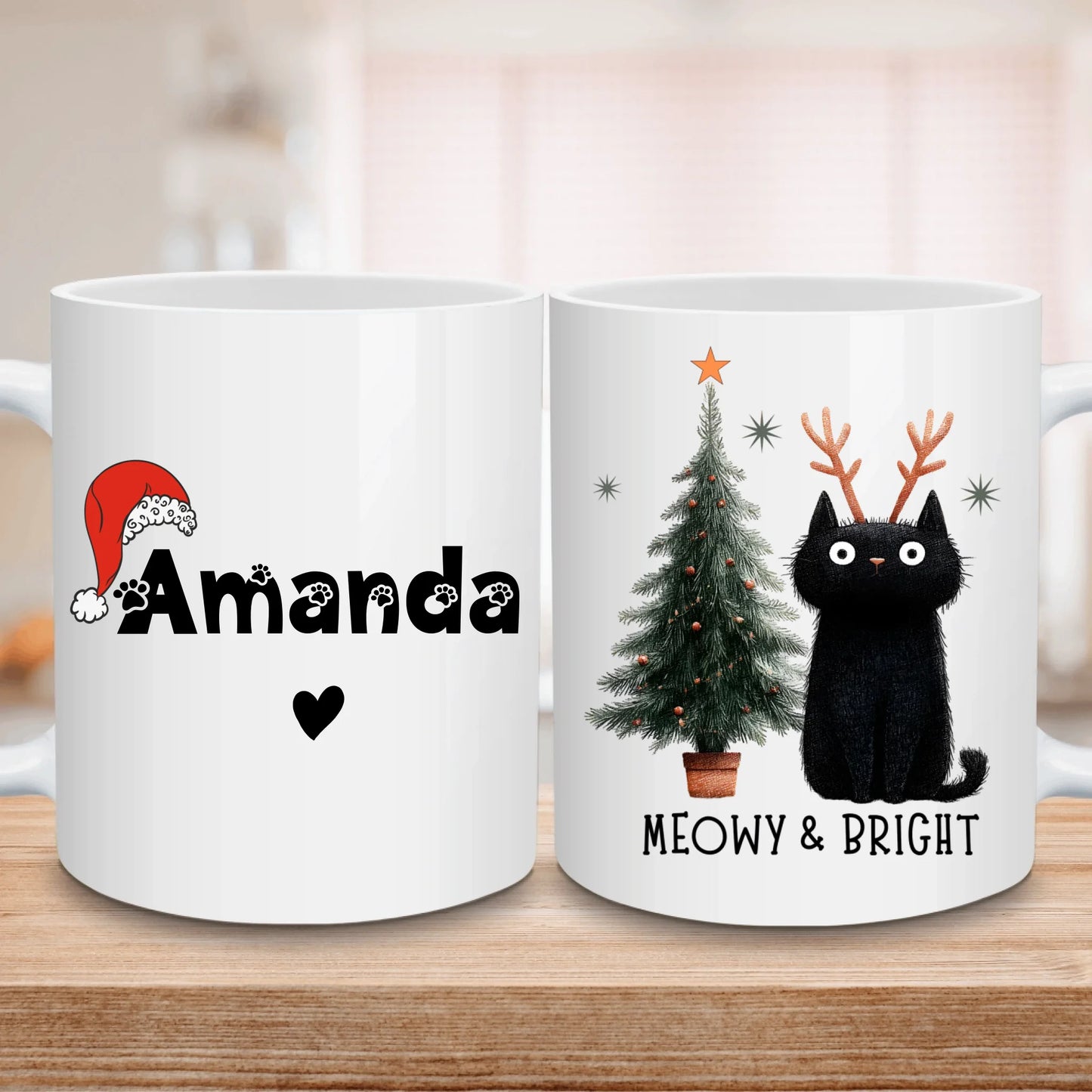 Personalized skinny tumbler – Christmas | hero view | custom name available, dishwasher safe, double-wall stainless stee