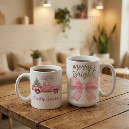 merry-christmas-truck-bow-tree-pink-customizable-ceramic-sublimation-printed-mug-sku-de251208101234