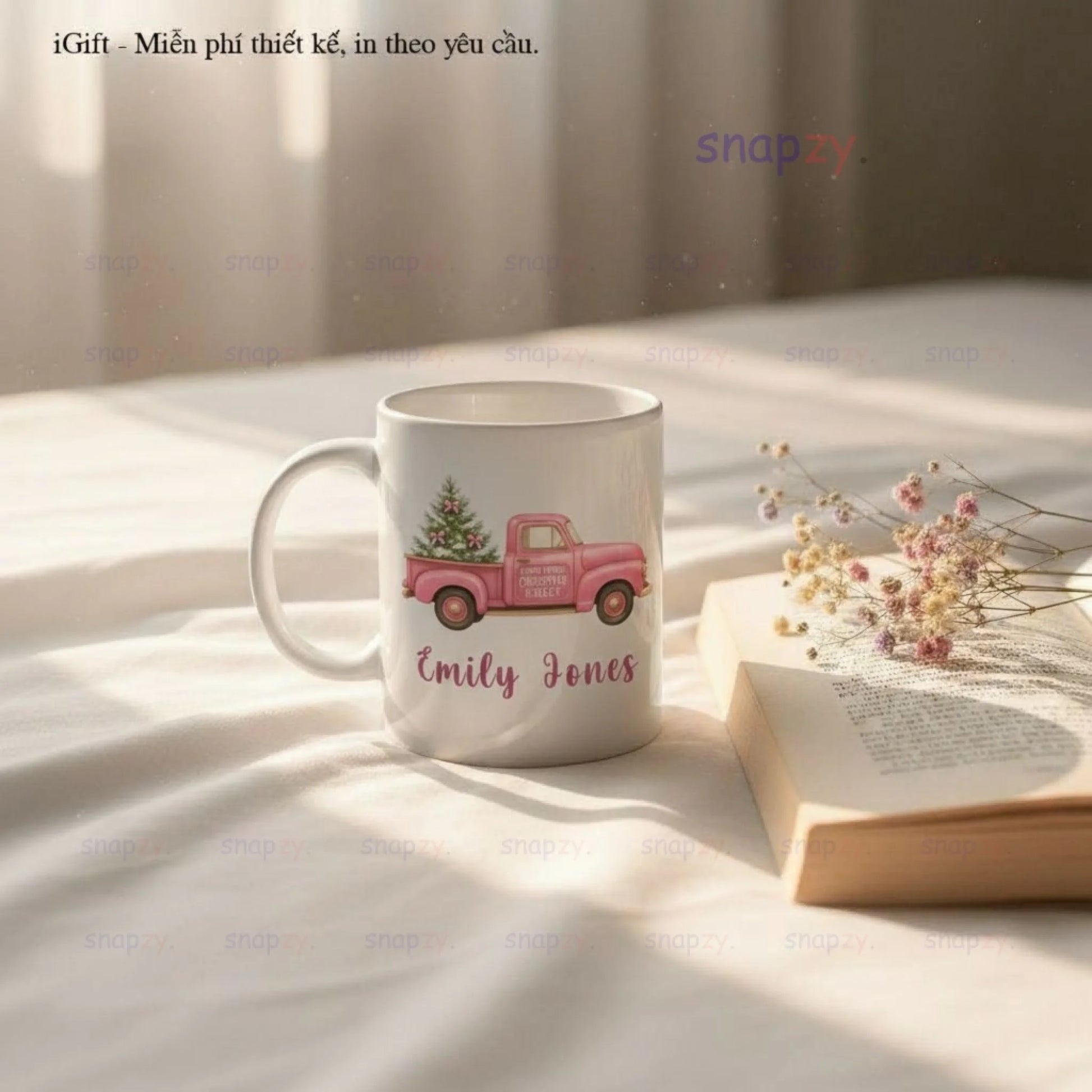white-ceramic-sublimation-printed-mug-merry-christmas-mug-pink-truck-sku-de251208101234