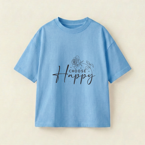 CHOOSE HAPPY - Oversize 250 GSM in mặt trước