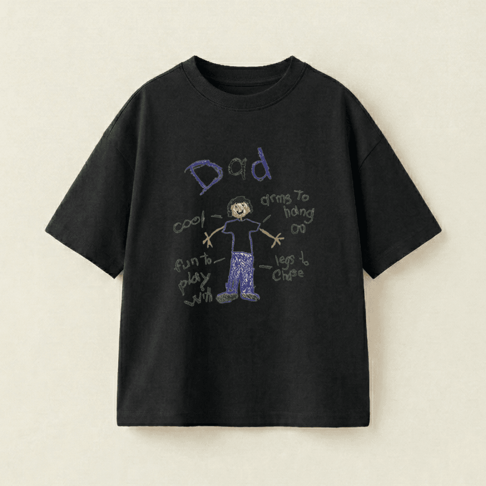 A Tale Of Dad Oversized Heavyweight Tee - Premium PET Print Mockup