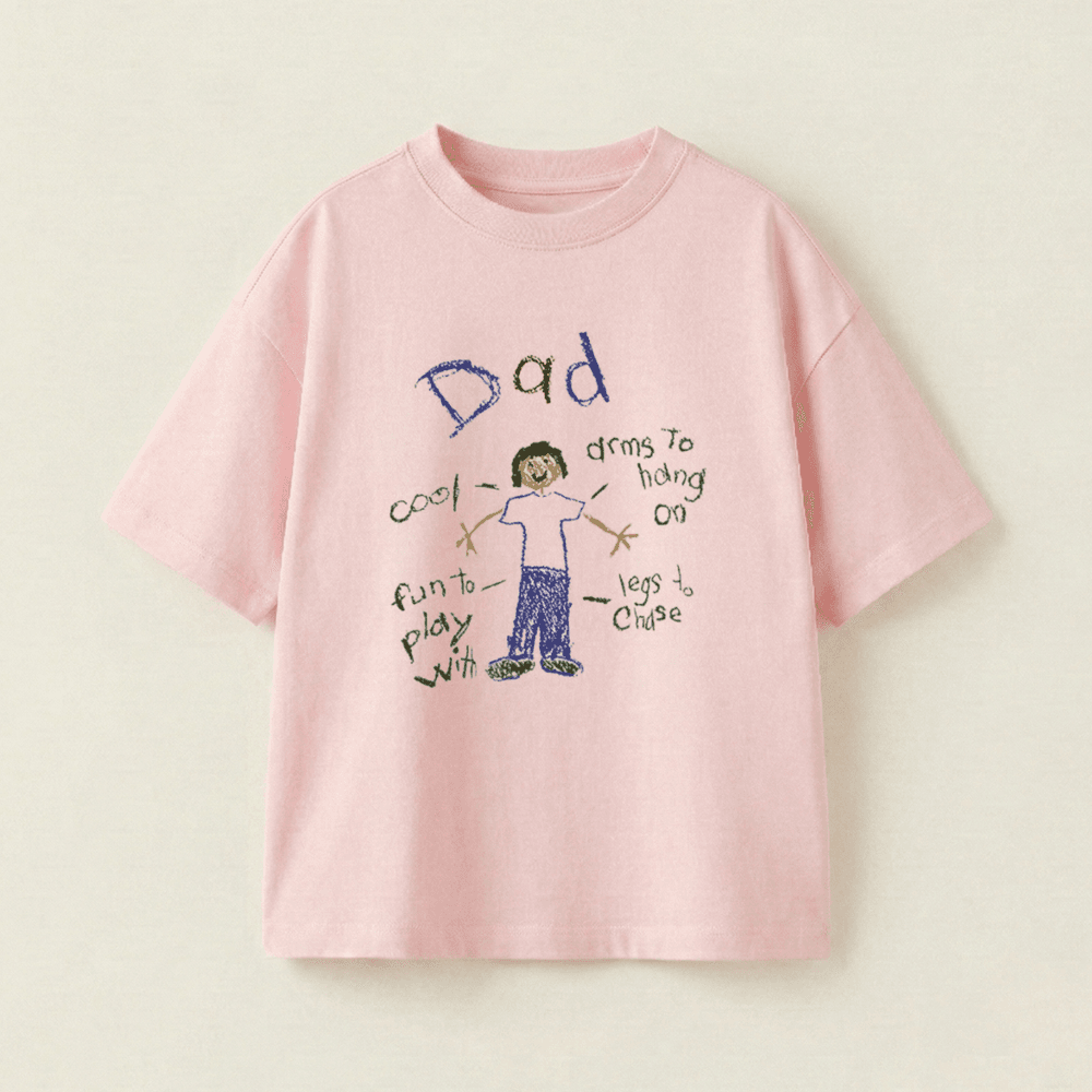 A Tale Of Dad Oversized Heavyweight Tee - Strawberry Pink - M