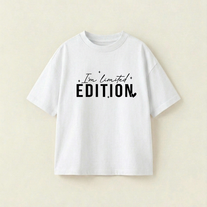Dream Big, Work Hard - Oversize 190 GSM on the front (9I76WL) - White - S