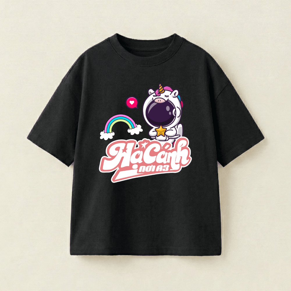 Ha Kanh Nơi A3 Oversized Heavyweight Tee - Black - XXL