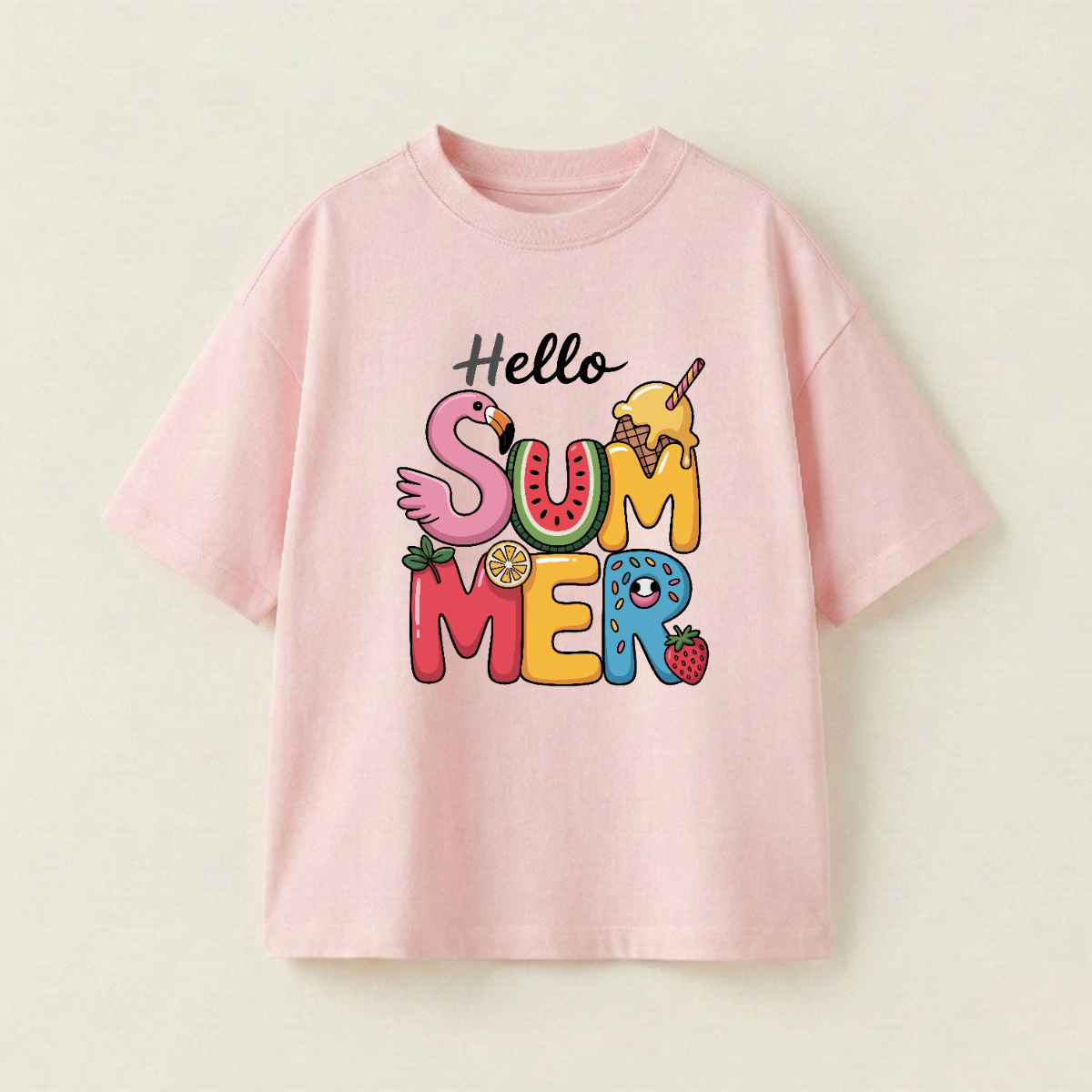 Hello Summer - Oversize 250 GSM on the front (HOBNT5)
