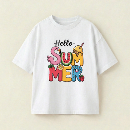 Hello Summer - Oversize 250 GSM on the front (HOBNT5)