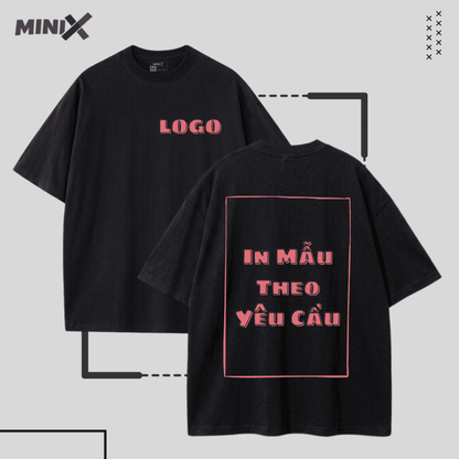 Custom Designs Available Minix 2-way Front And Back - Black - XXL