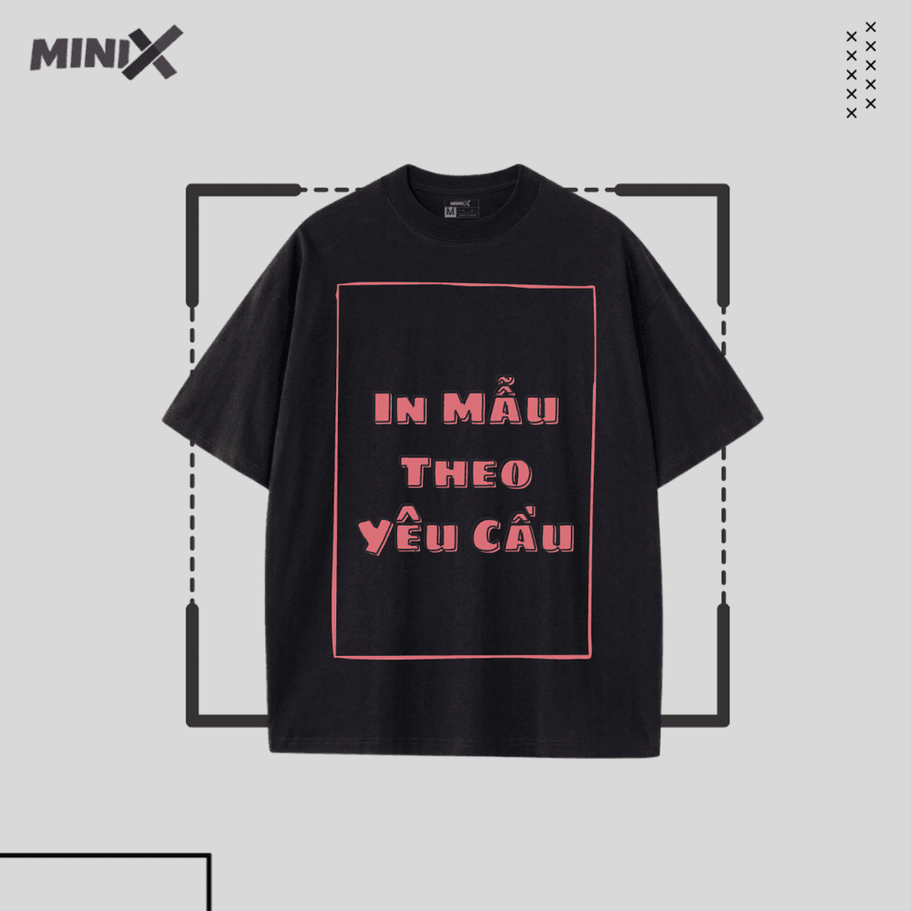 Custom Designs Available Minix 1 Front Side - Black - XXL