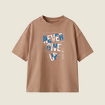 NEVER GIVE UP - Oversize 250 GSM on the front (JE4825)