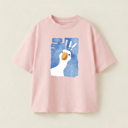 Surprise Goose Oversized Heavyweight Tee - Premium PET Print Mockup