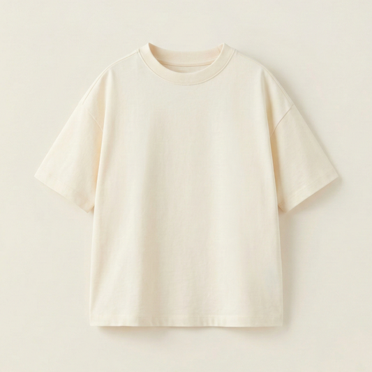 Plain no design - Oversize 250 GSM in mặt trước