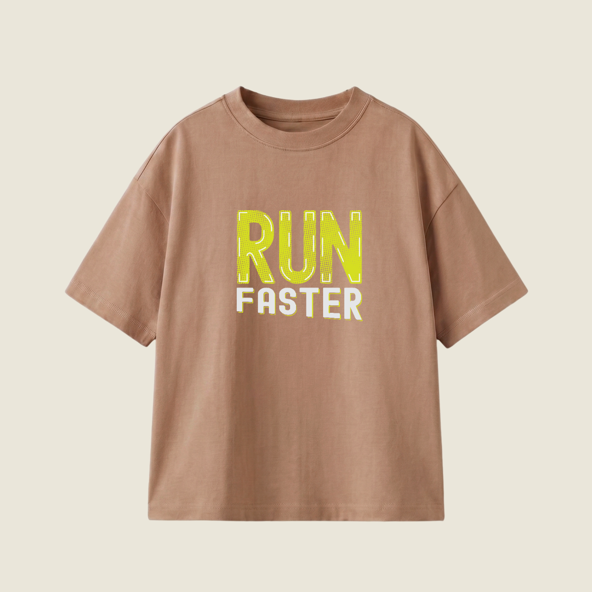 RUN FASTER - Oversize 250 GSM on the front (8P1XVG)