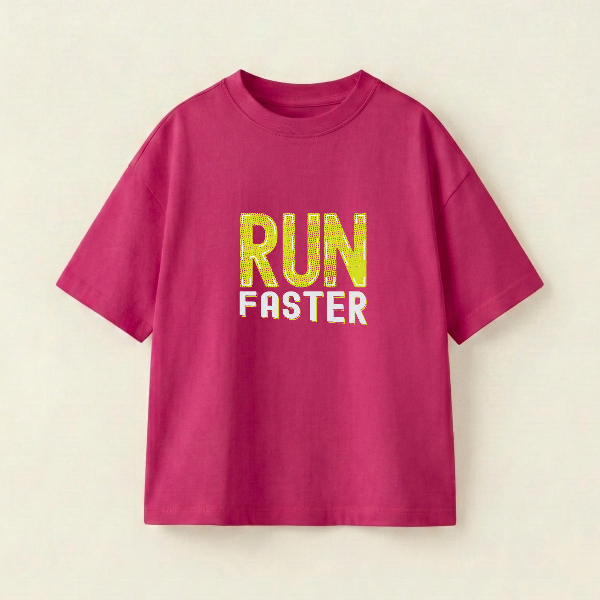 RUN FASTER - Oversize 250 GSM on the front (8P1XVG)