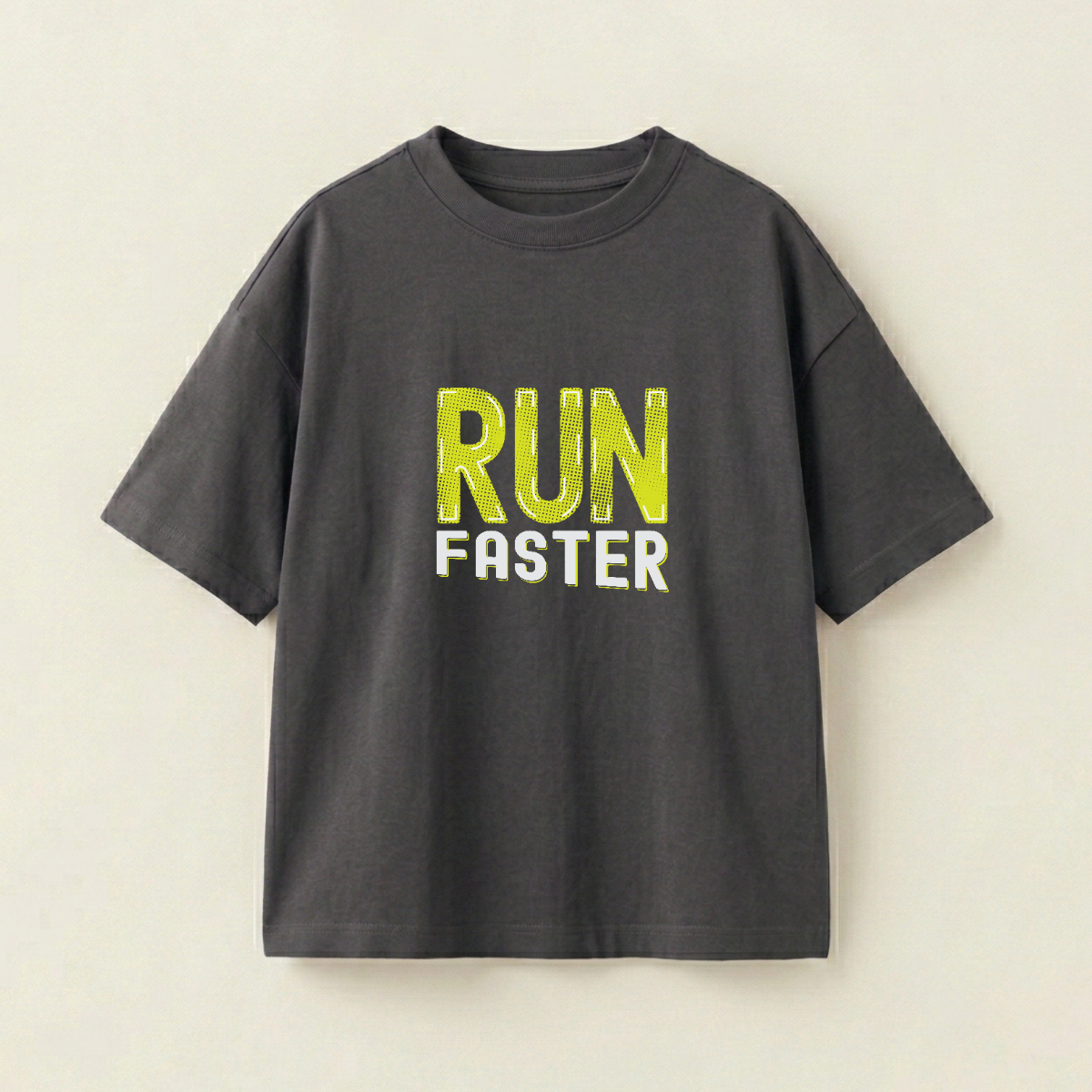 RUN FASTER - Oversize 250 GSM on the front (8P1XVG)