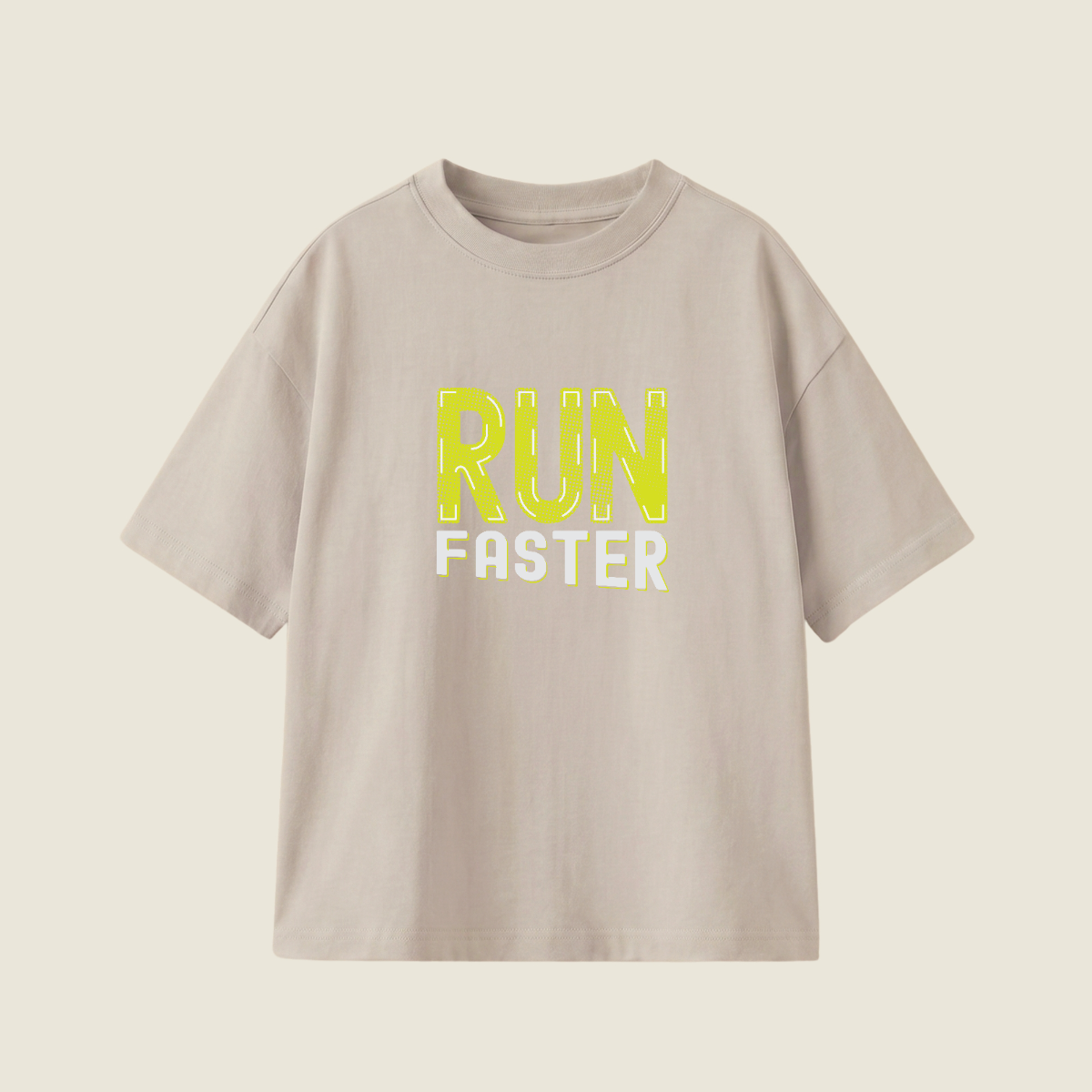 RUN FASTER - Oversize 250 GSM on the front (8P1XVG)