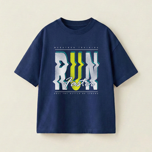 RUN Faster - Oversize 250 GSM in mặt trước