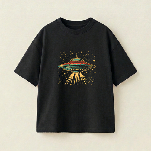 Saucer Invader - Oversize 250 GSM in mặt trước