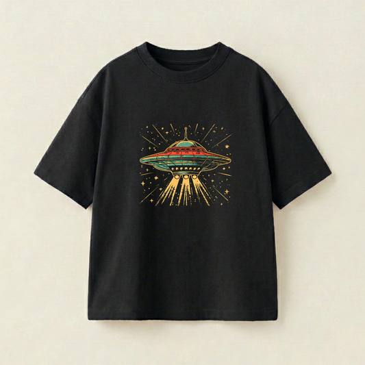 Saucer Invader - Oversize 250 GSM in mặt trước