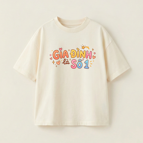 SML Gia đình là Số 1 - Oversize 250 GSM in mặt trước