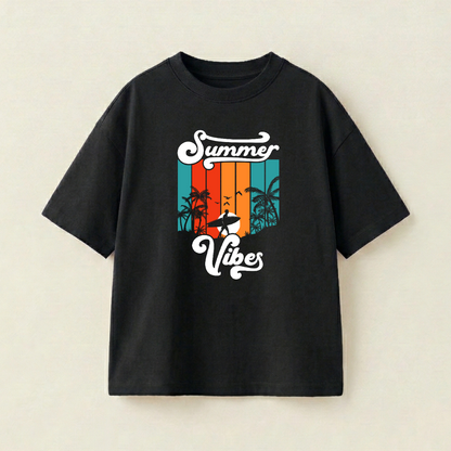 Summer Vibes - Oversize 250 GSM on the front (IV3LJY)