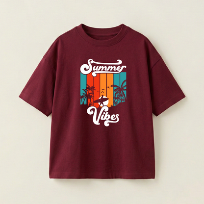 Summer Vibes - Oversize 250 GSM on the front (IV3LJY)