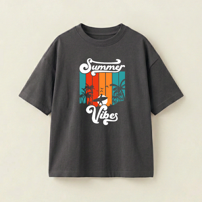 Summer Vibes - Oversize 250 GSM on the front (IV3LJY)