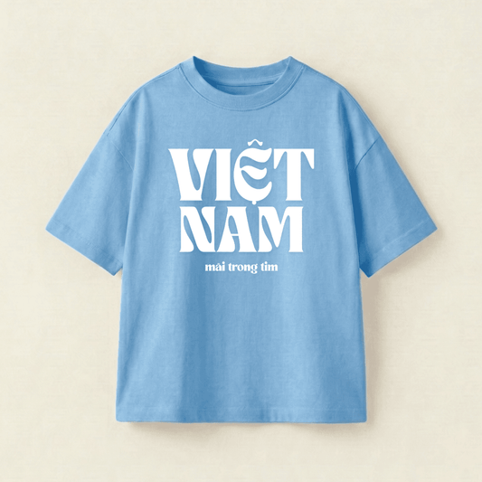 Vietnam Forever In My Heart Oversized Heavyweight Tee - Premium PET Print Mockup