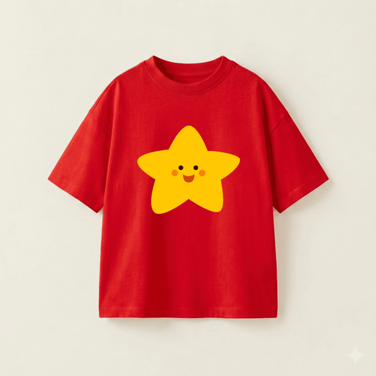 Vietnam Joyful Star Oversized Classic Tee - Premium PET Print Mockup